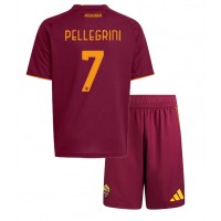AS Roma Lorenzo Pellegrini #7 Domáci Detský futbalový dres 2025-26 Krátky Rukáv (+ trenírky)